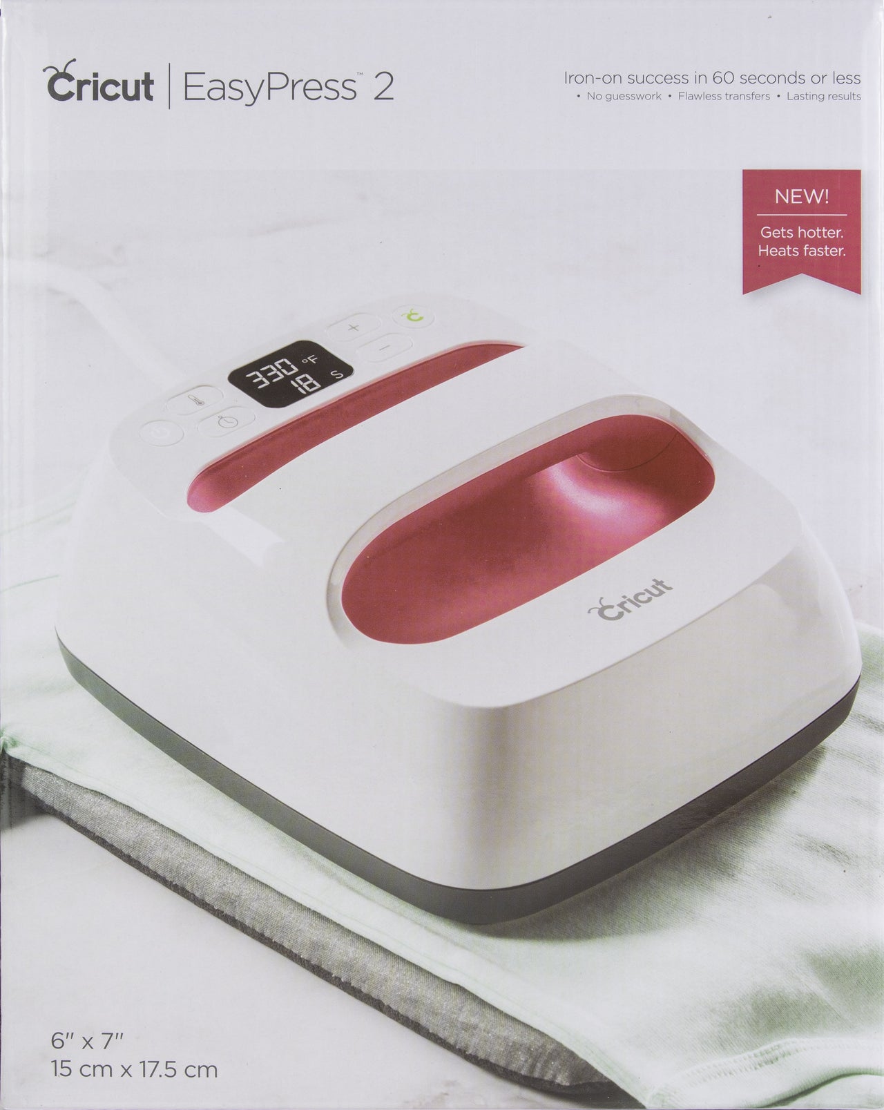 Cricut EasyPress 2 6"X7" - Raspberry