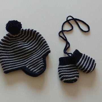 Theo Earflap Hat and Mitts