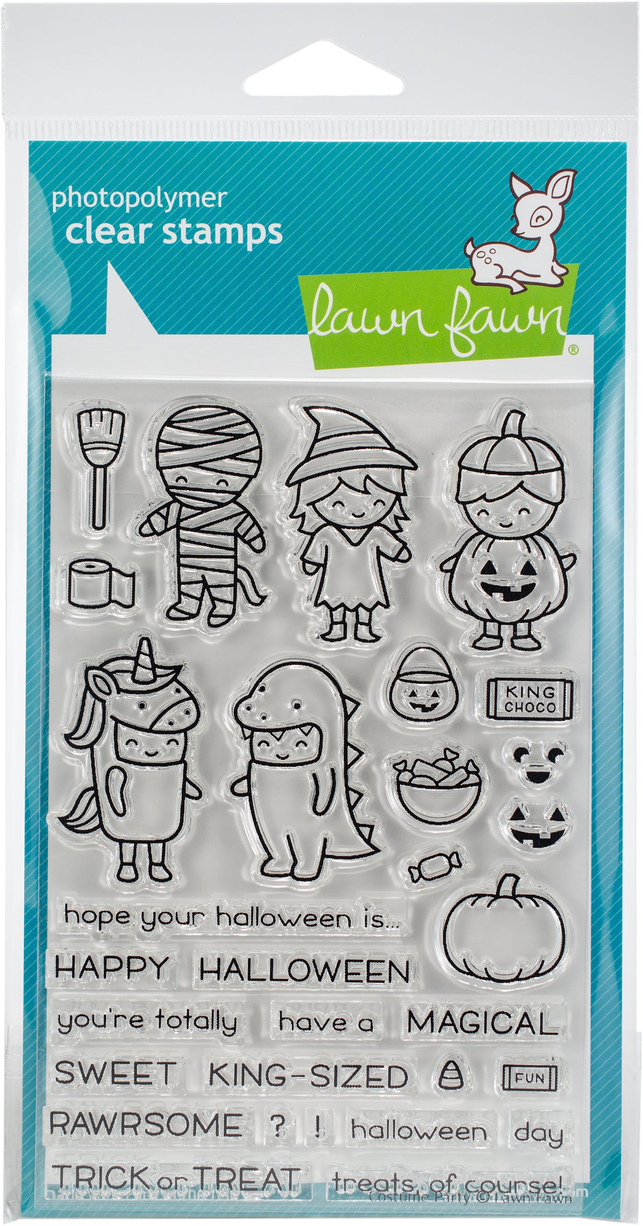 Lawn Fawn Clear Stamps 4"X6" - Costume Party