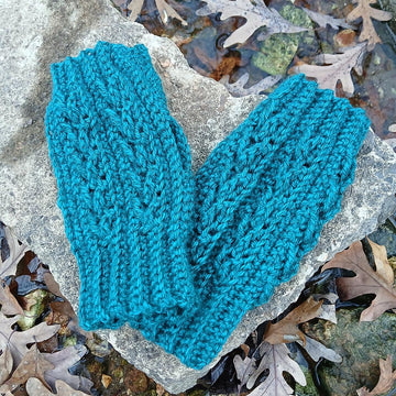 River Arrow Fingerless Mittens