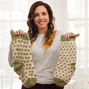 Polka Dot Stocking Knit