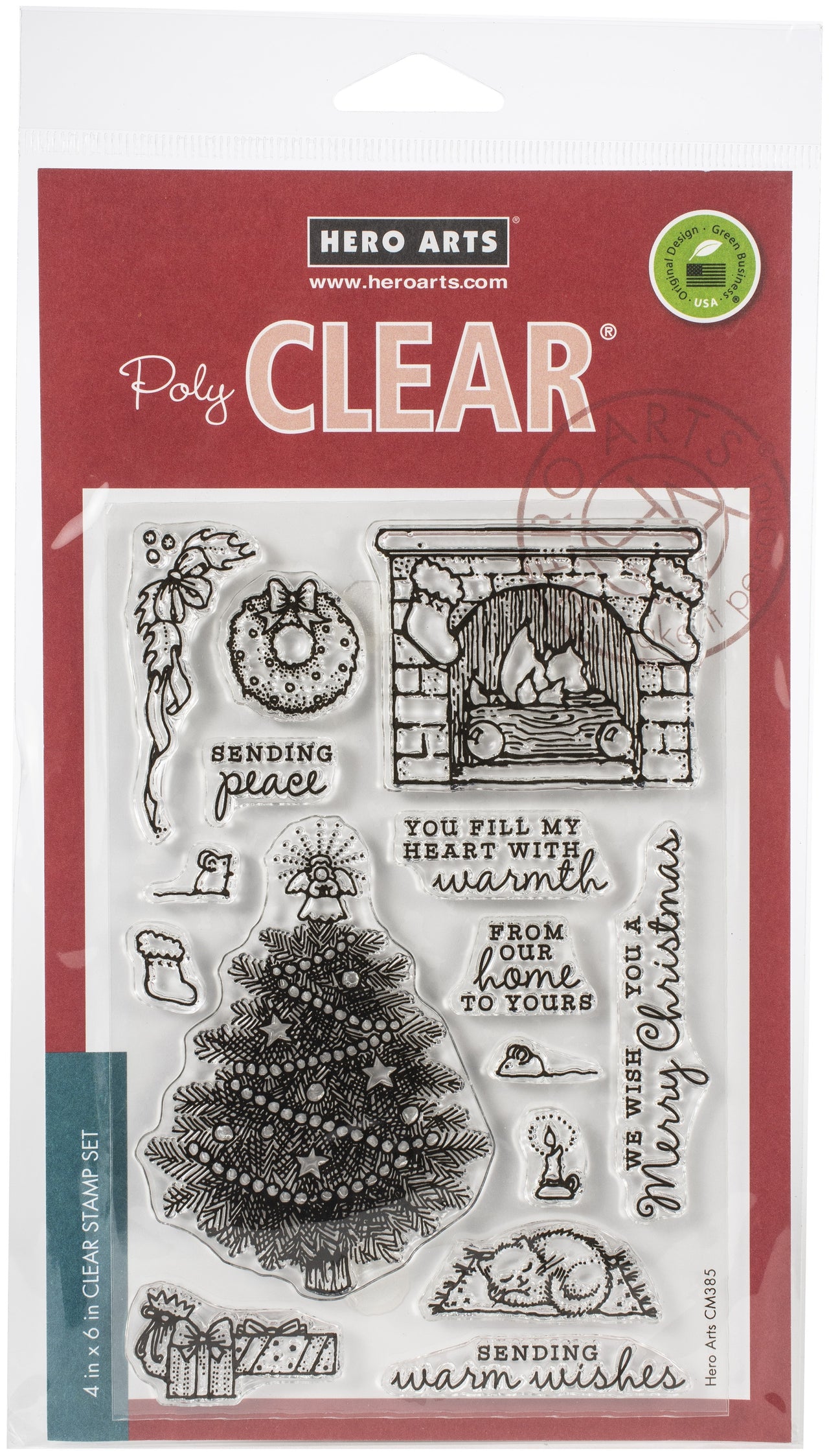 Hero Arts From The Vault Clear Stamp 4"X6" - Home Scene
