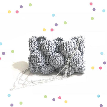 Crochet clutch bag . The Moon Balloon Clutch( detailed Photo tutorial )