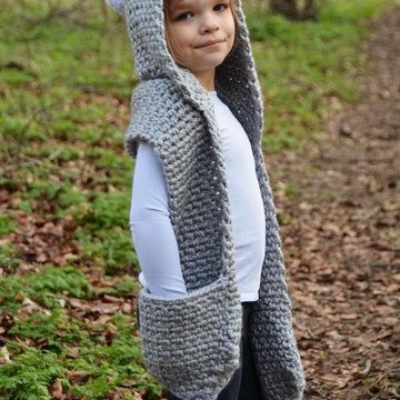 The Snowdrift Hooded Scarf