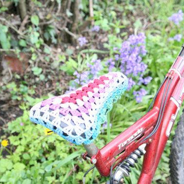 Crochet Bike Seat Cover, YarnBomb