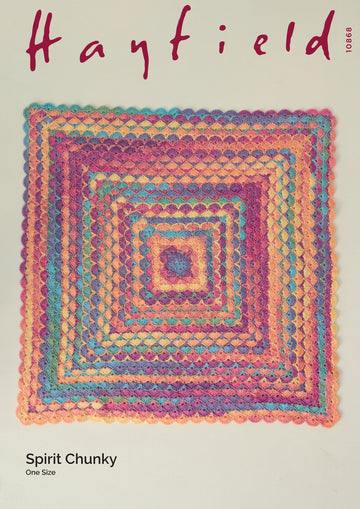 Crochet Cloud Blanket in Hayfield Spirit Chunky - 10868 - Downloadable PDF