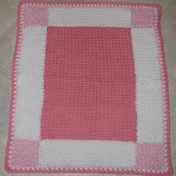 Gingham Squares Baby Afghan