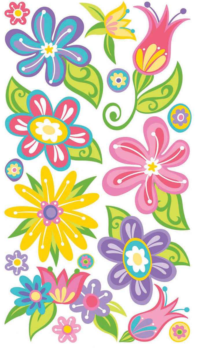 Sticko Stickers - Small Fanciful Flowers