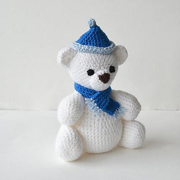 Polar Bear with Poofball Hat