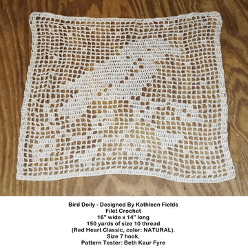 Bird Doily Crochet Pattern