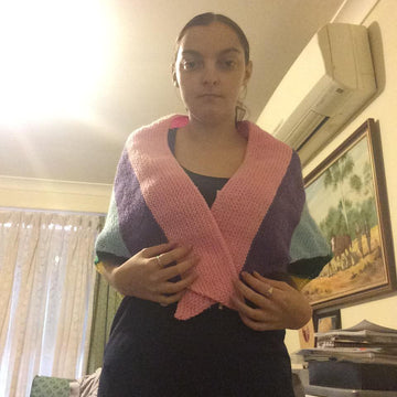 Beautiful Rainbow Shawl Pattern