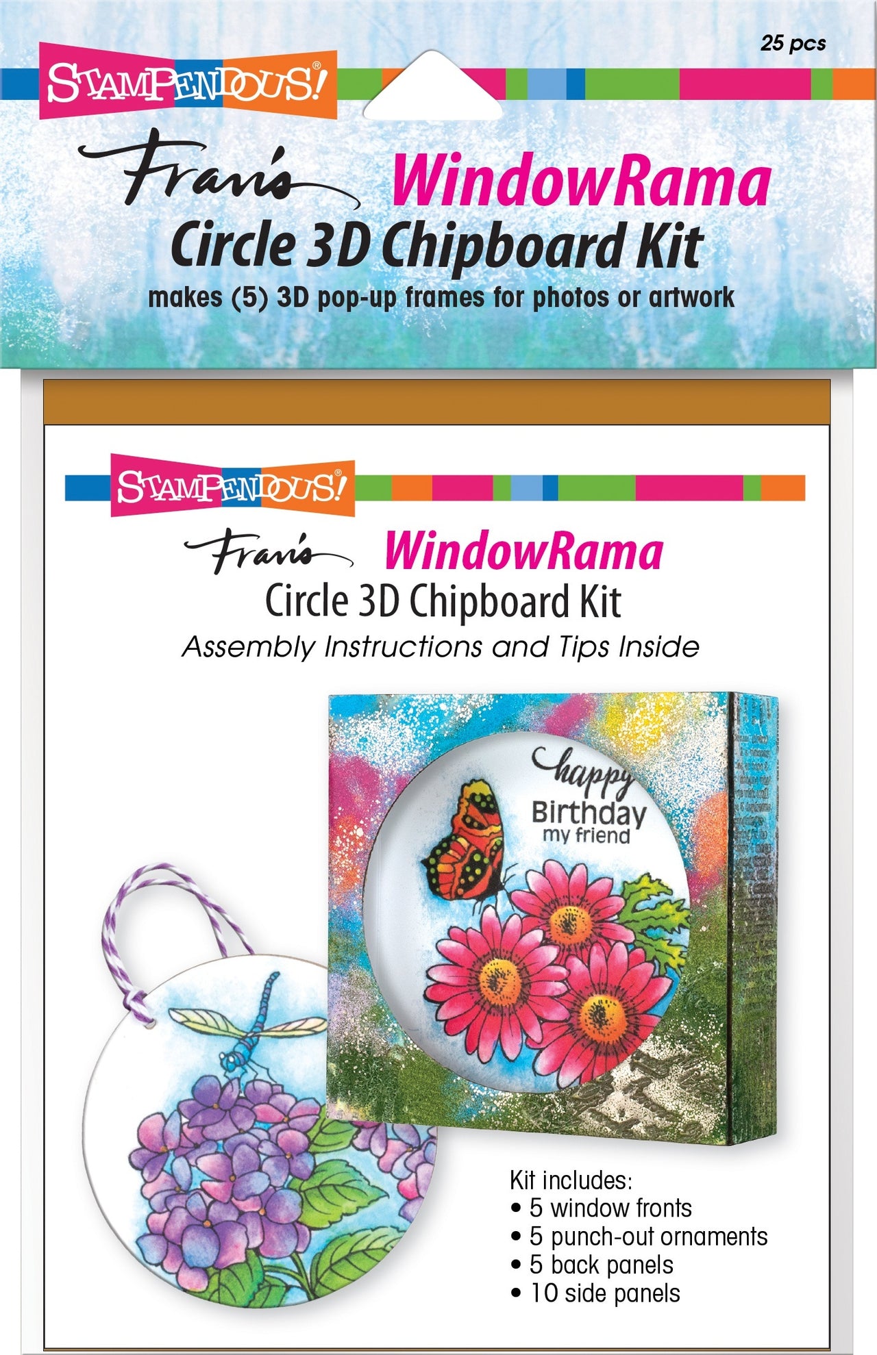 Stampendous Windowrama 3D Chipboard Kit - Circle