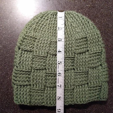 Basket Weave Ponytail Beanie