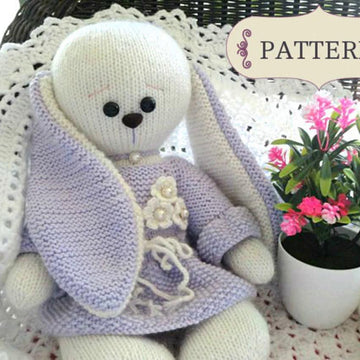 Pattern Knitted Bunny