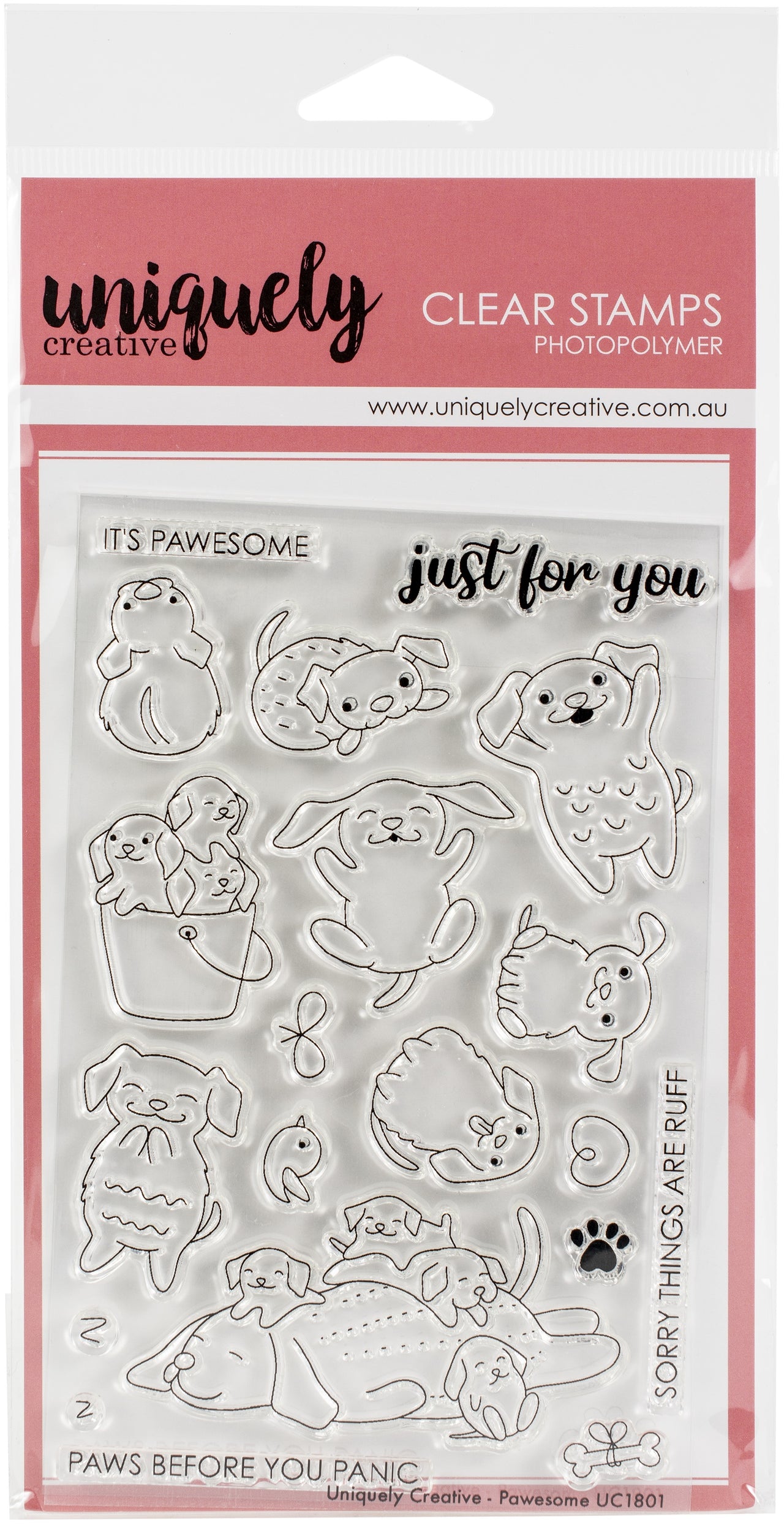 Uniquely Creative Clear Stamps - Pawesome
