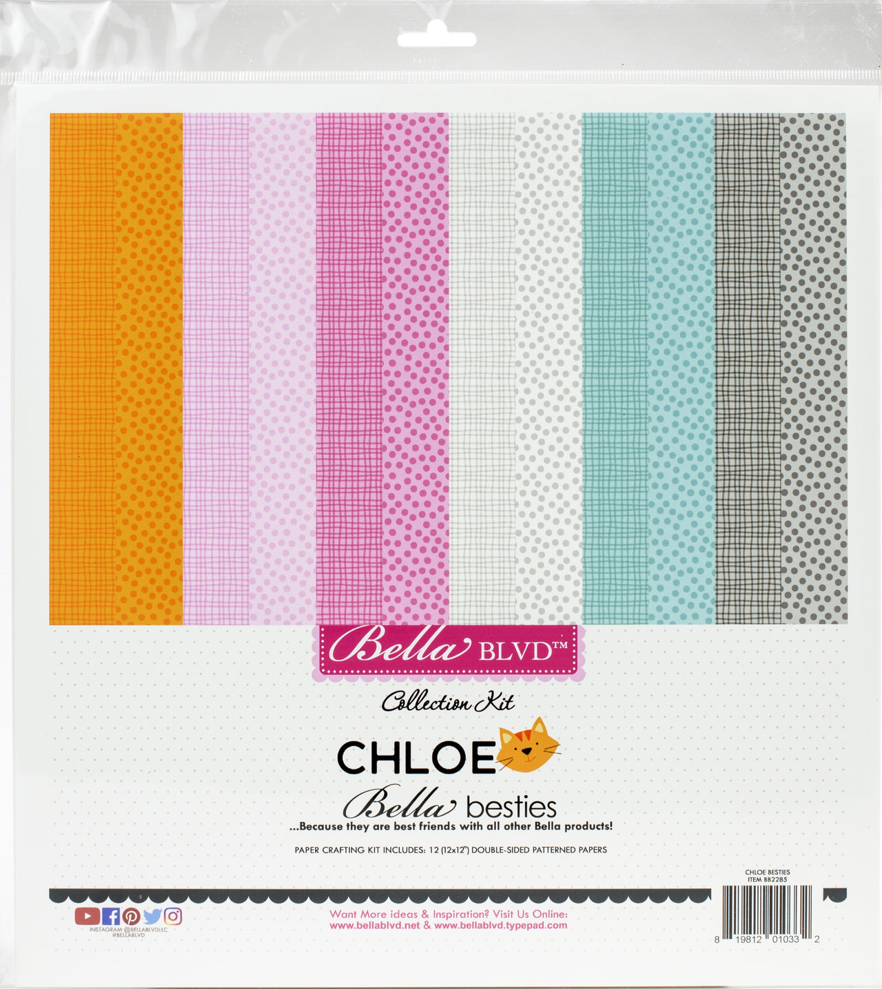 Doodlebug Bella Blvd Besties Collection Kit 12"X12" - Chloe