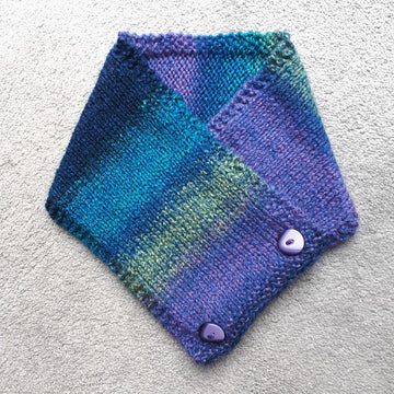 Jeweltone Buttoned Scarf