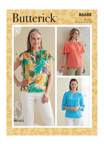 Butterick Misses' Top B6688 - Sewing Pattern