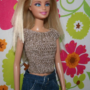 Barbie scoop neck top
