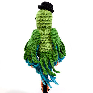 Carlo the amigurumi parrot