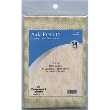 Design Works Gold Quality Aida 14 Count W3508 - Oatmeal - 15"X18"