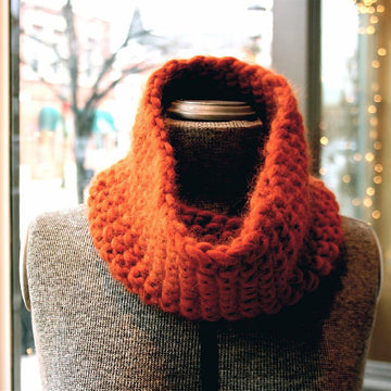 Autumn Orange Cowl