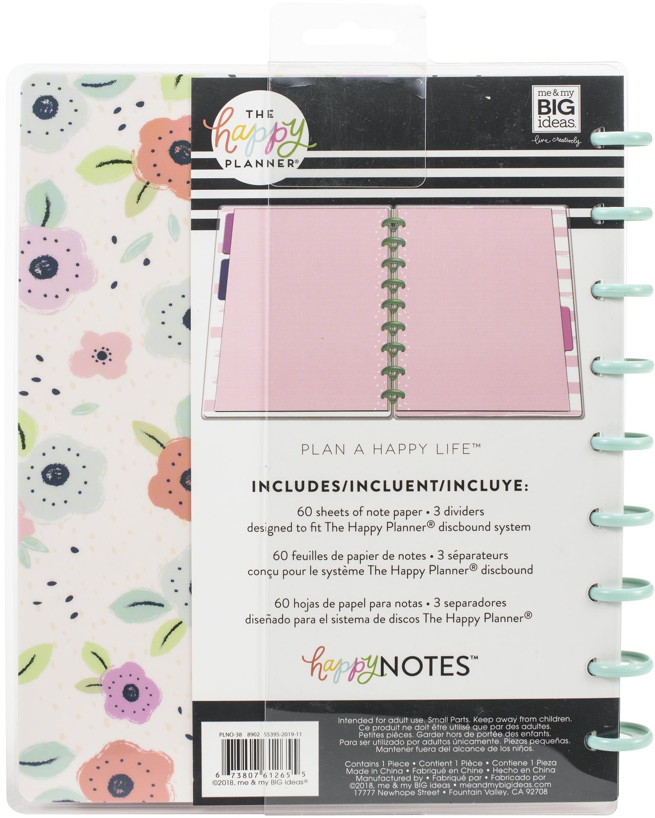 Happy Planner Medium Notebook W/60 Sheets - Squad Life, Lined