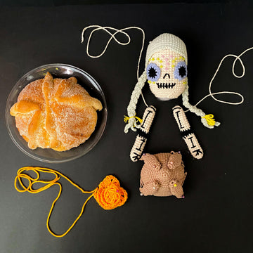 PAN DE MUERTO -DAY OF THE DEATH BREAD CROCHET AMIGURUMI PATTERN