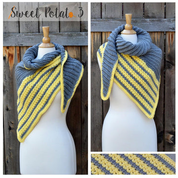 Cross My Heart Triangle Shawl