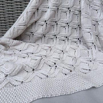 Lattice & Lace Baby Blanket