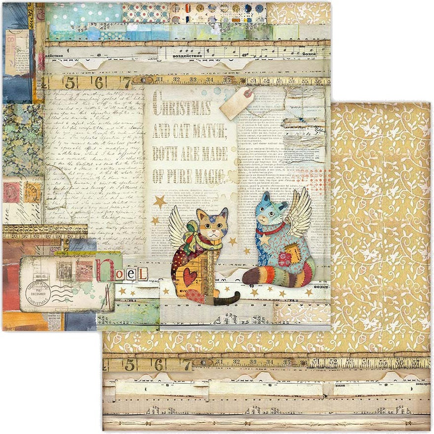 Stamperia Intl Stamperia Double-Sided Cardstock 12"X12" 10/Pkg - Cats