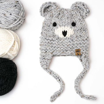 Bear Ear Flaps Hat Toque