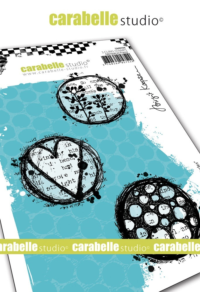 Carabelle Studio Cling Stamp A6 By Birgit Koopsen - Playful Circles
