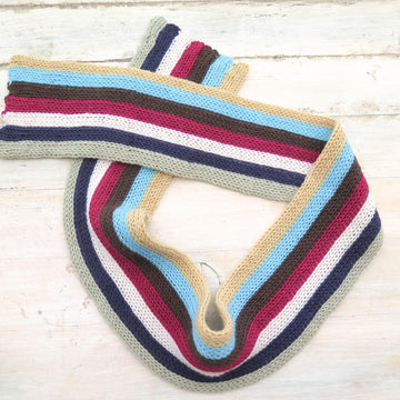 Vertical Stripe Scarves "The End of the Rainbow"