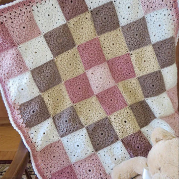 Wrapped in Sunbursts Baby Blanket - Lion Brand Mandala (DK Weight)