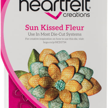 Heartfelt Creations Cut & Emboss Dies - Sun Kissed Fleur, .75" To 2.75"