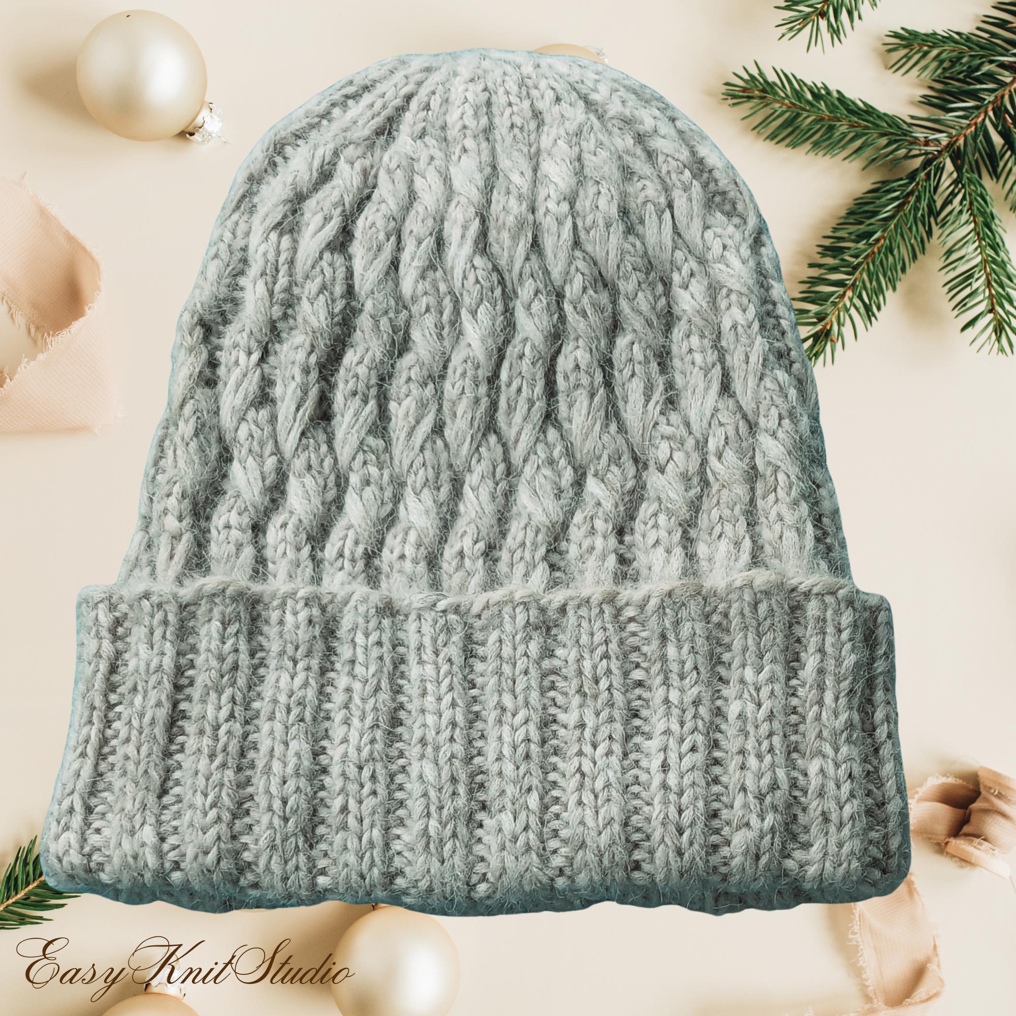Cable Knit Hat Pattern – Textured Winter Beanie