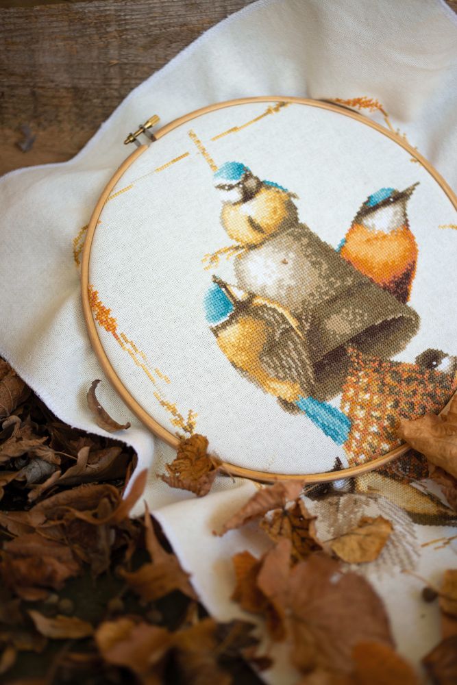 Lanarte Counted Cross Stitch Kit Feeding Time Cross Stitch Kit