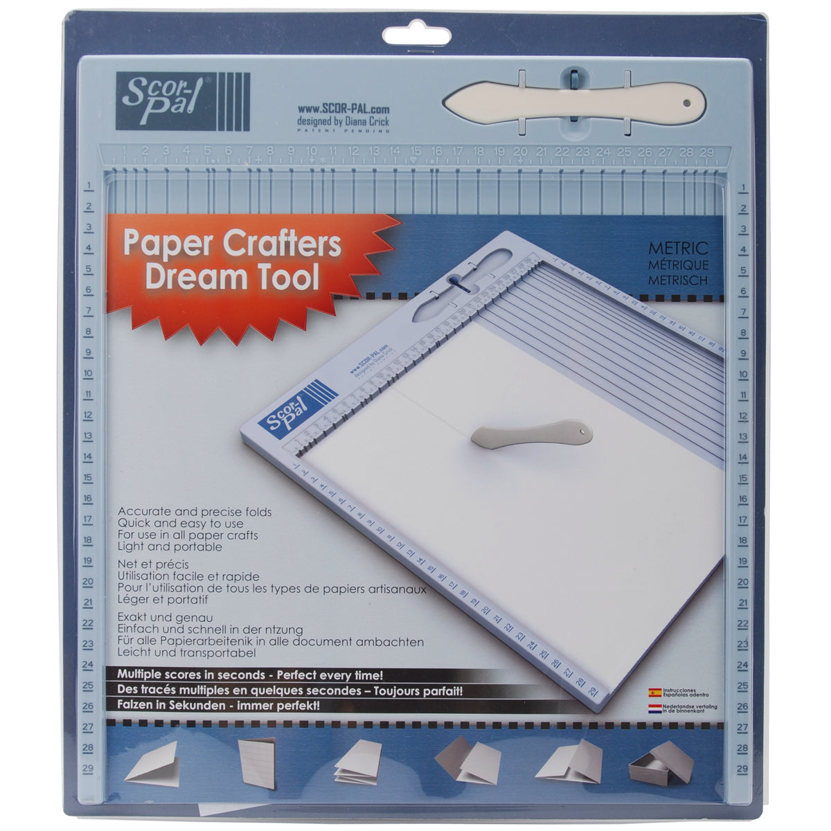 Scor-Pal Measuring & Scoring Board 30cmX30cm - Metric