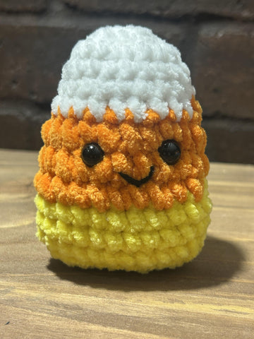 Candy corn no sew crochet pattern