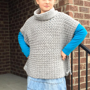 Fiona Poncho Pullover with Cowl