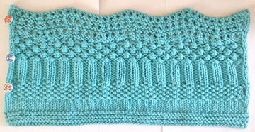 Stitch sampler neckwarmer