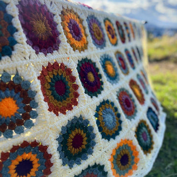 Autumn Vibes Granny Square Blanket