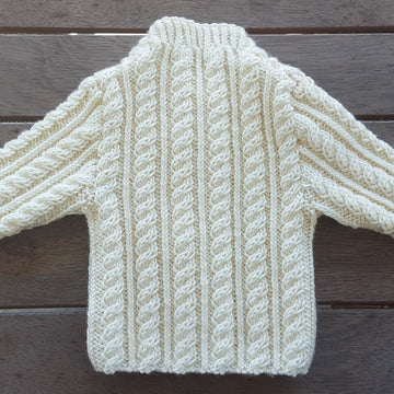 Junior - babies cabled jacket