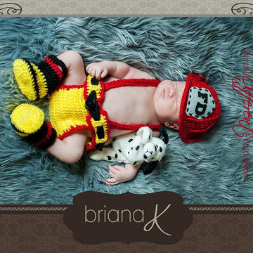 Newborn Firefighter Outfit