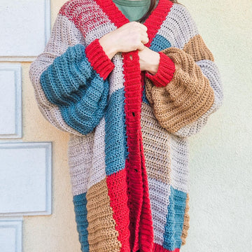 Cozy Patchwork Cardigan