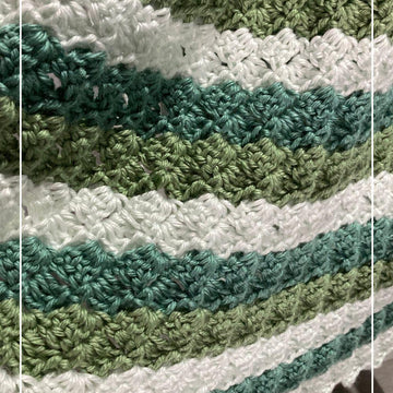 Crochet Simple Sea Glass Baby Blanket