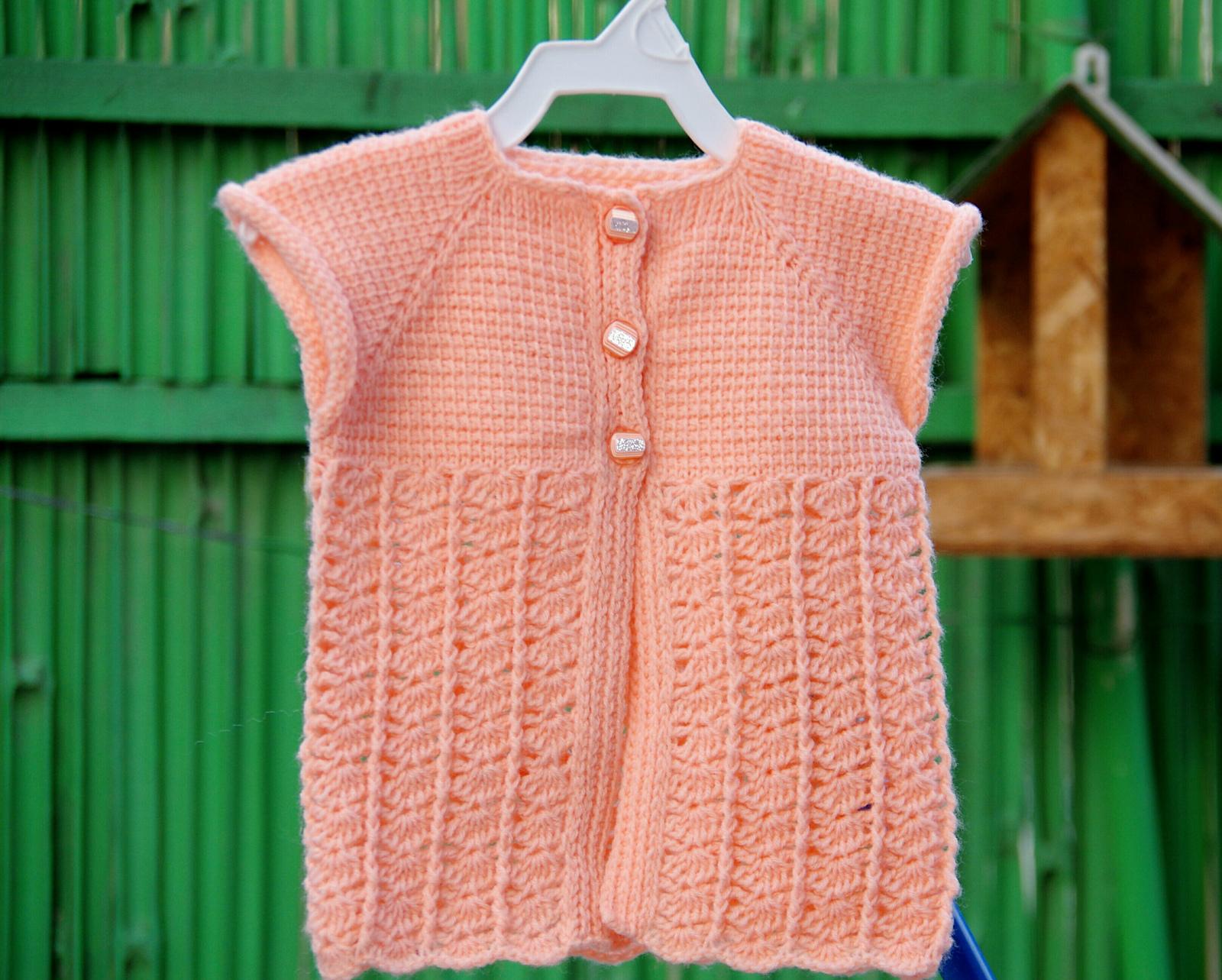 Peachy Sorbet Tunisian