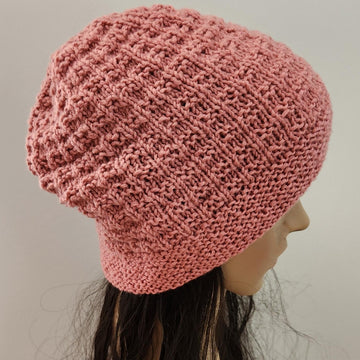 Surrey - Family textured beanie with garter brim