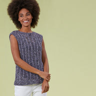 Santa Cruz Tank - Slipover Knitting Pattern for Women in Tahki Yarns Whidbey by Tahki Yarns
